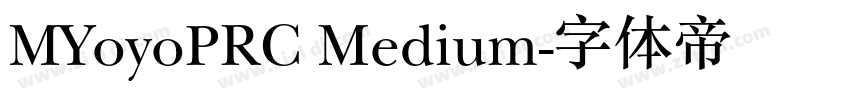 MYoyoPRC Medium字体转换